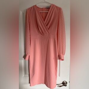 Grace Karin Pink Long Sleeve Dress